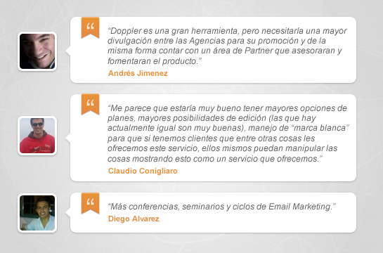 Opinión de participantes