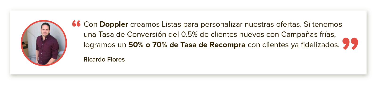 Cita textual Ricardo Flores sobre Marketing en Navidad
