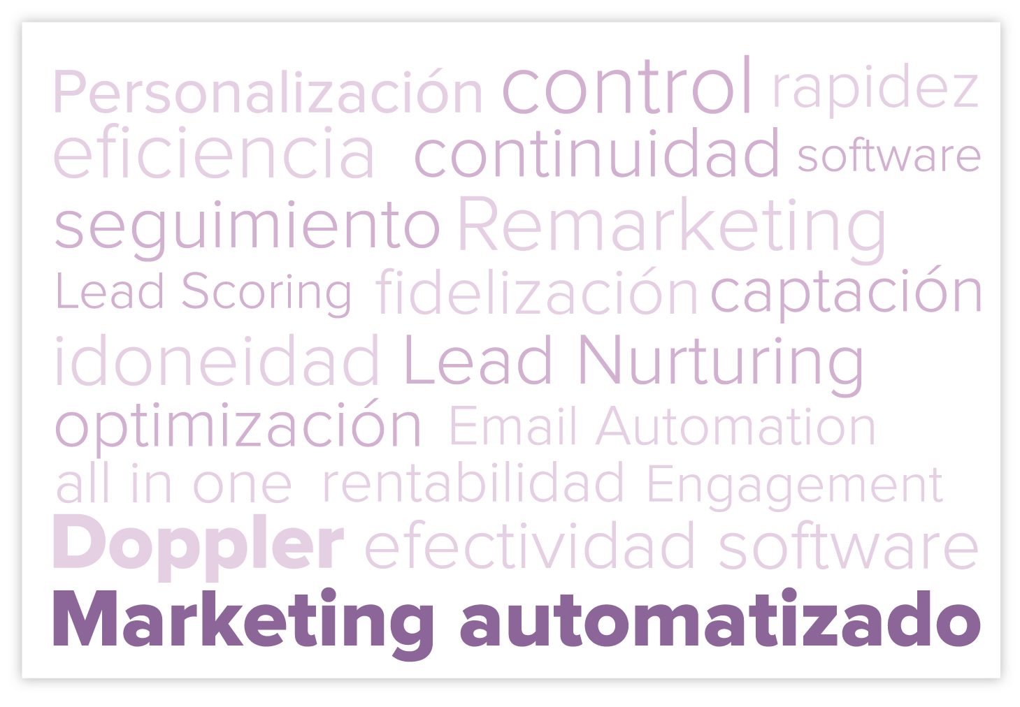 marketing automatizado nube de tags
