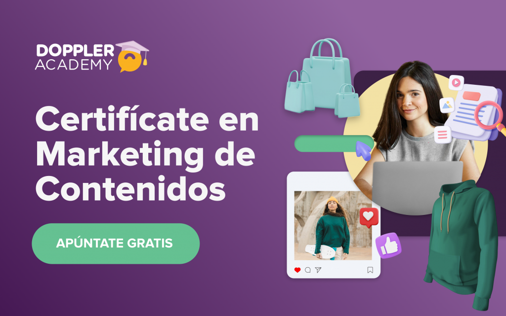 Banner de Certificación en Marketing de Contenidos de Doppler Academy