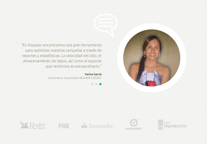 Testimonios en Sitio Web