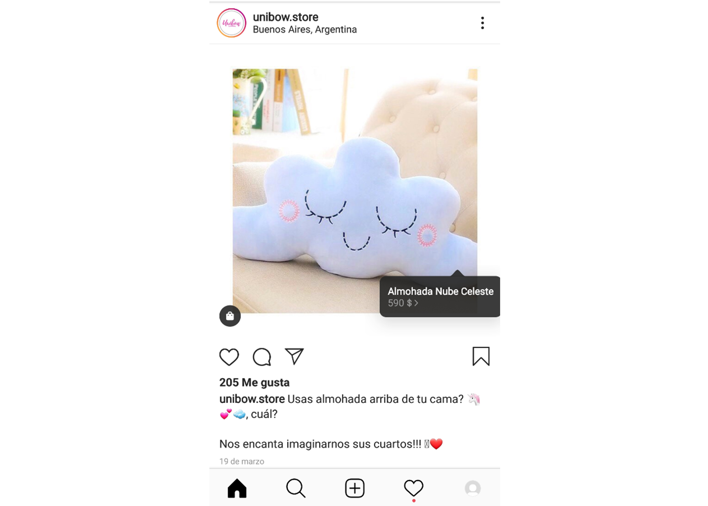 ejemplo instagram shopping