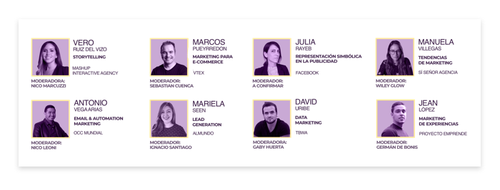 Los 8 speakers confirmados para el evento online