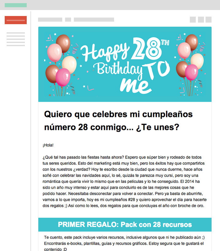 Campaña de Email de Fidelización